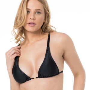 Top Alongado Drapeada Liso Preto