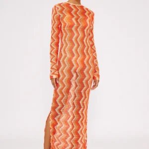 Laranja Long Dress Tricot