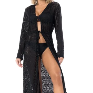 Saida Longa Renda Preto