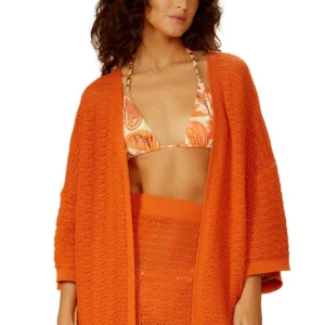 Laranja-Tricot Kimono