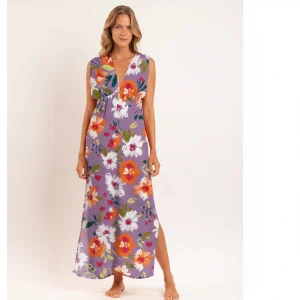 Garden-Flower Long Dress Soleil