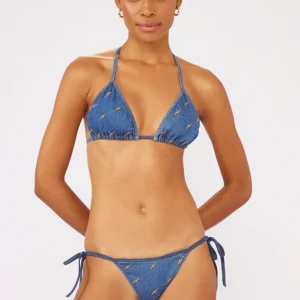 Set Jeans Triangulo-Vies Lacinho-Vies