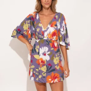 Garden-Flower Mini Dress