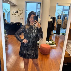 Vestido festa preto JDY