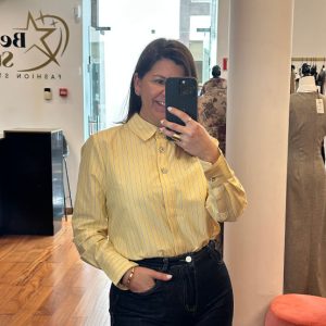 Blusa amarela as riscas JDY