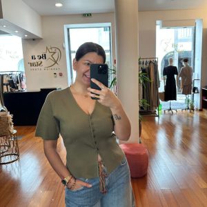 Camisola malha verde